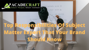 What Role Any Subject Matter Experts Plays In Developing Your Brand?